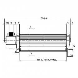 Ventilateur Tangentiel pour Poêle à Granulés - ref 113514