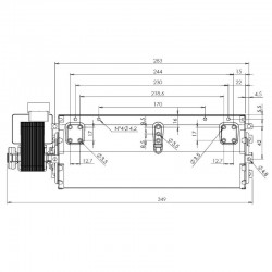 Ventilateur tangentiel pour poêles à pellets lincar 270 MM