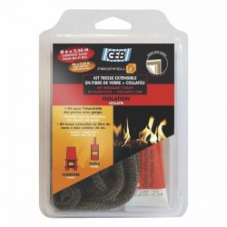 Kit tresse plate en fibre de verre 10mm + collafeu