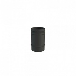 Tuyau Ø80 noir mat longueur 30cm